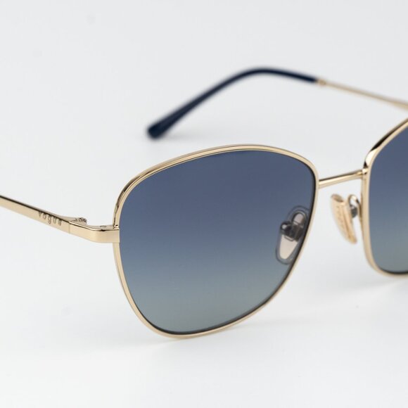 Vogue Women Sunglasses Pale Gold Grey Blue Gradient Butterfly VO4232S 848/4L NEW - Picture 8 of 10